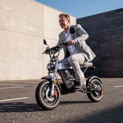 iScooter DX5Pro – Trottinette électrique 2000 W avec siège et grand panier