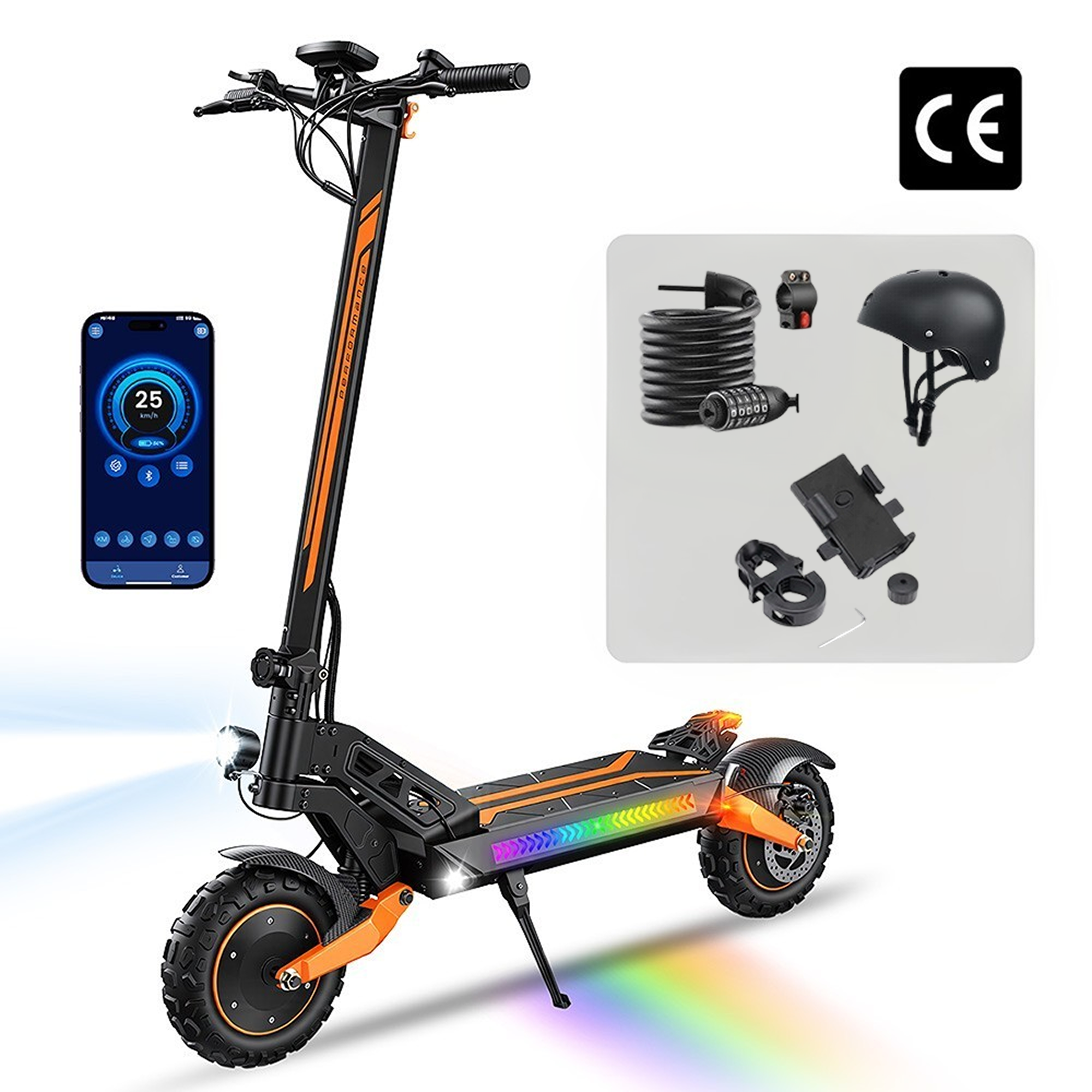 iScooter W12 3000W Trottinette Électrique Tout-Terrain
